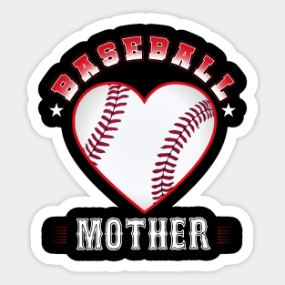 Mother Baseball Team Family Matching Gifts Funny Sports Lover Player Sticker